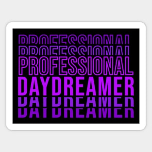 Professional Daydreamer | Purple Typography Magnet